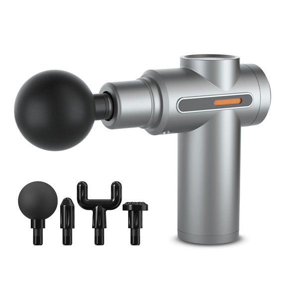 Multi-Functional Family Muscle Relaxation System, Cordless Mini Fascia Gun with Adjustable Speeds, Handheld Percussion Device with Multiple Heads for Full Body Comfort