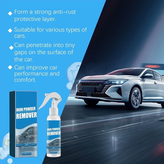 Multi-Functional Fast-Acting Rust Remover Spray 100 ml With Sponge And Towel Kit For Tools, Automotive Parts, Metal Surfaces, Outdoor Gear And Home Repair, Powerful Penetrating Cleaner