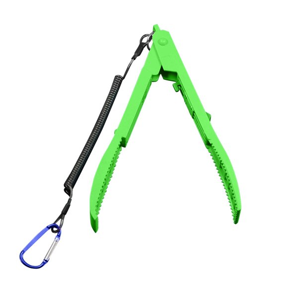 Multi Functional Fish Clamp Stainless Steel Fishing Gripper Pliers Tool For Outdoor Kitchen Fish Cleaning Camping(Green)