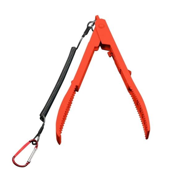 Multi Functional Fish Clamp Stainless Steel Fishing Gripper Pliers Tool For Outdoor Kitchen Fish Cleaning Camping(Red)