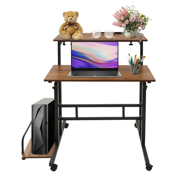 Multi Functional Foldable Desk, Modern Computer Desk, Adjustable Computer Table 29*21.3*45.3in