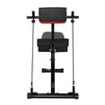 thumbnail image 1 of Multi-Functional Foldable Weight Bench for Home Gym,770 lbs Capacity Adjustable Strength Training Equipment for Full Body,Back,Core,Arm,and Ab Workouts with Hyperextension Roman Chair&Sit Up Station, 1 of 11