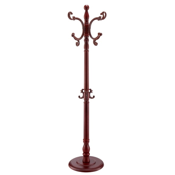 Multi-Functional Freestanding Coat Tree with 11 Hooks and Wide Stable Base | Organizer for Jackets, Hats, Bags