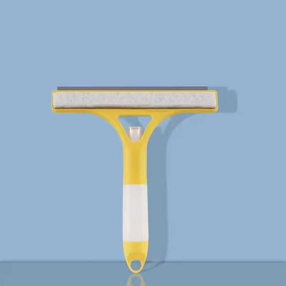 Multi-Functional Glass Cleaning Tool Set - 3-in-1 Double-Sided Brush, Scraper & Watering Can for Effortless Window & Mirror Cleaning