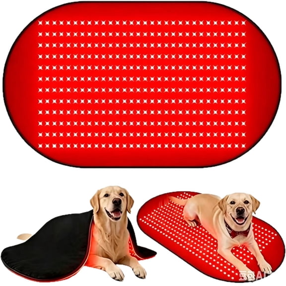 Multi-Functional Heated Pet Mat with High-Density LED Beads, Large Indoor Resting Pad with Adjustable Temperature Control and Auto-Timer for Dog and Cat Physical Comfort