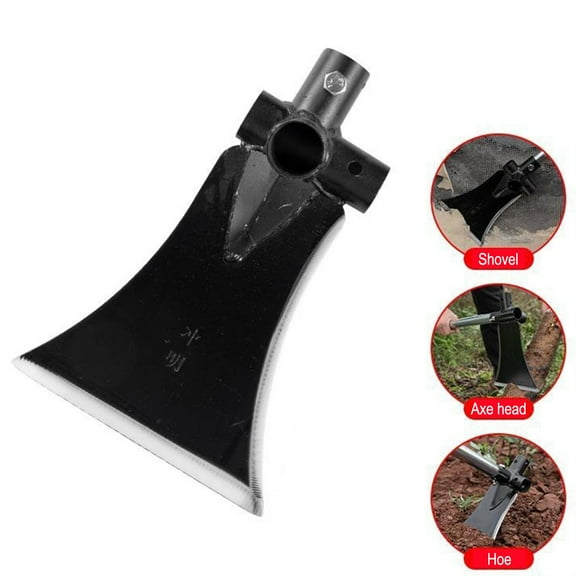 Multi-Functional High Manganese Steel Agricultural Sickle Shovel | 3-in-1 Tool for Cutting, Digging & Shoveling | Outdoor Garden & Farm Use | Choose Handle Length 30cm-100cm