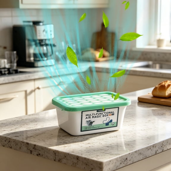 Multi-Functional Indoor Air Purification Dust Removal Box, Plant-Based Auto Vacuum Air Freshener For Home, Office, Closet, And Car, Power-Free Passive Air Cleaner
