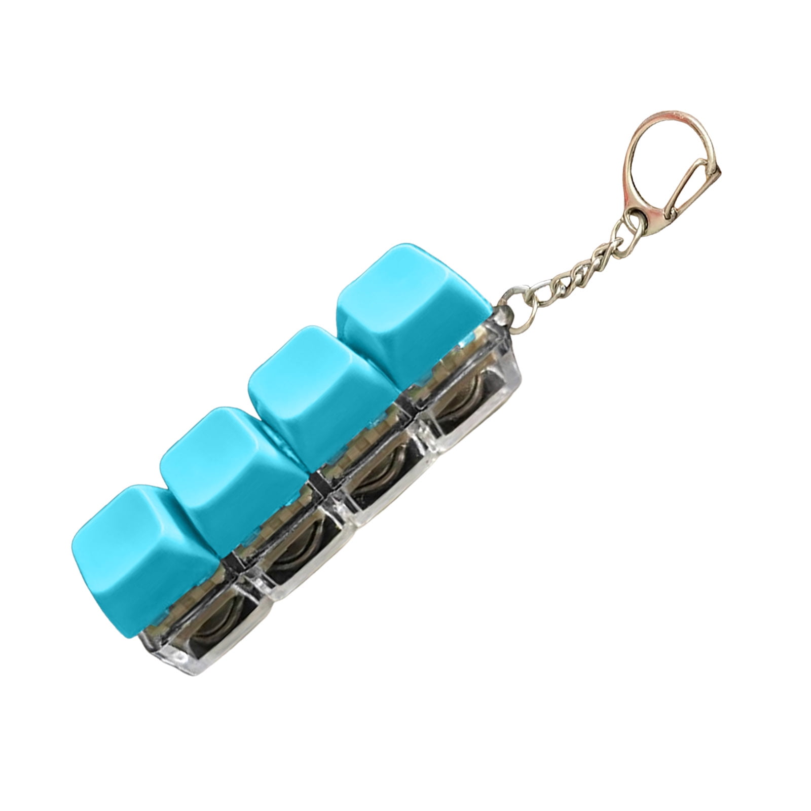 Multi Functional Keyboard Fidget Toy Keychain Clicker for Stress Relief ...