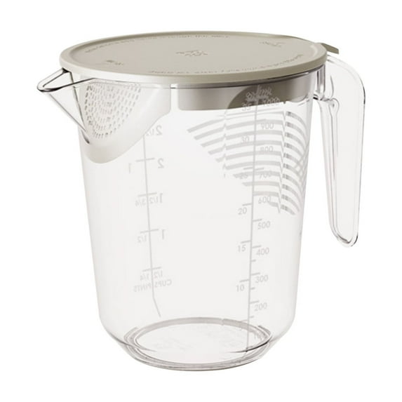 Multi-Functional Kitchen Measuring Cup and Filter with Large Capacity, Accurate Measurement, Easy Pouring, Microwave Safe for Baking, Cooking, and Food Preparation