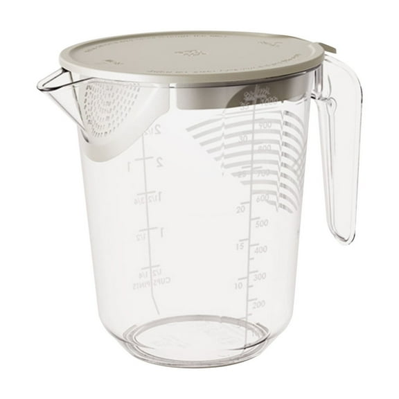 Multi-Functional Kitchen Measuring Cup and Filter with Large Capacity, Accurate Measurement, Easy Pouring, Microwave Safe for Baking, Cooking, and Food Preparation