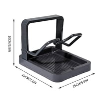 Multi-Functional Kitchen Organizer Rack, Pot Lid and Spatula Holder, Cutting Board and Utensil Storage Stand for Countertop