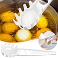thumbnail image 1 of Multi-Functional Kitchen Spoon | Two-in-One Yolk Separator & Strainer | Heat Resistant | Stirring & Filtering | Space-Saving Hanging Design | Red | 1 Pack | Household Cooking Utensil, 1 of 9
