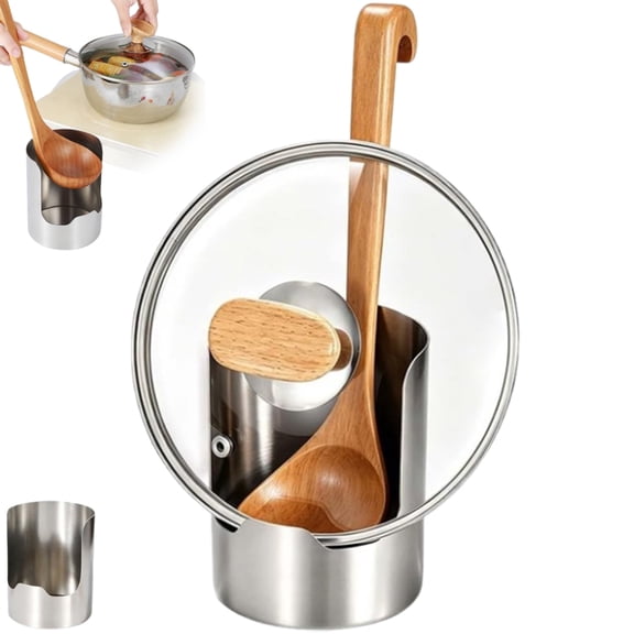 Multi-Functional Kitchen Utensil Holder, 2026 New Stainless Steel Vertical Stand for Stove Top, 304 Stainless Steel Spoon Rest & Multipurpose Kitchen Utensil Holder for Cabinet Oven Home Counter