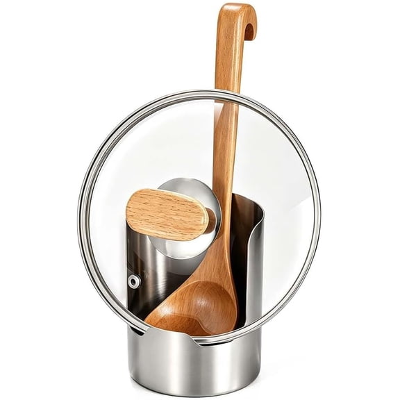 Multi-Functional Kitchen Utensil Holder, 304 Steel Vertical Stand Spoon Rest for Stove Top, Multipurpose Organizer for Counter Cabinet (1 Pcs)