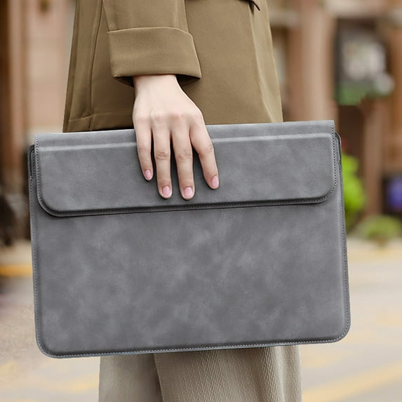 Multi Functional Laptop Bag 14.1-15.4 Inches, with Computer Stand Leather Cover, Universal, Sturdy, Scratch-resistant, Waterproof, Hidden Magnetic Bracket, Keyboard Handle, Mouse Pad Function