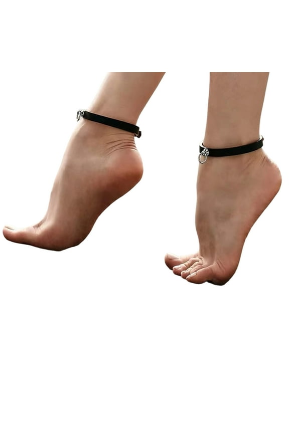 Multi Functional Leather Anklet Combining Vintage Charm and Modern Adjustable Strap Designs Suitable for Any Occasion