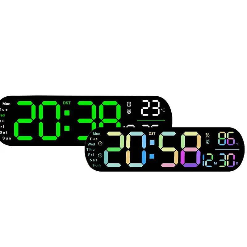 Multi Functional Led Display Clock Digital Wall Clock With Adjustable