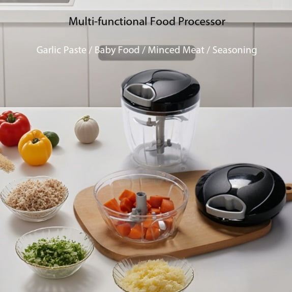 Multi-Functional Manual Garlic Press - Compact and Portable for Home Use, Ideal for Chopping Garlic, Ginger, and Scallions