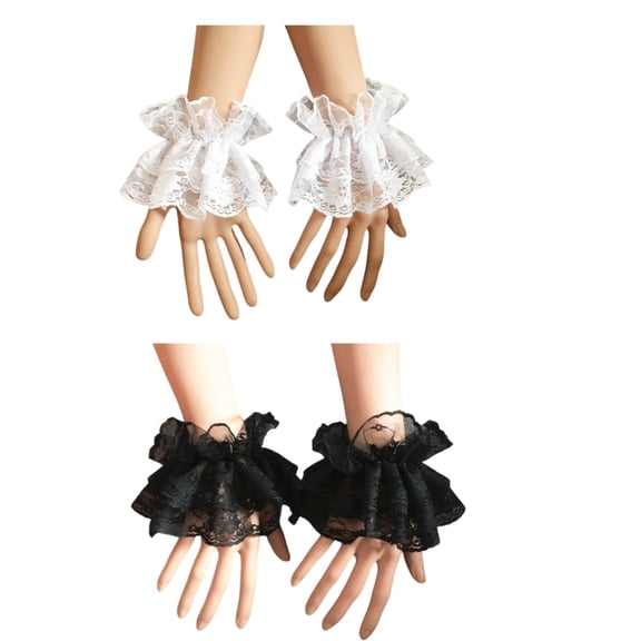 Multi-Functional Mesh Wrist Sleeves Elastic Fit Sun Protection Two Color Choices