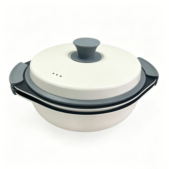 Multi-Functional Microwave Safe Non-Stick Frying Pan Set, Flat Bottom Easy Clean Cookware for Steak Fish, Special Microwave Oven Cooking Pan