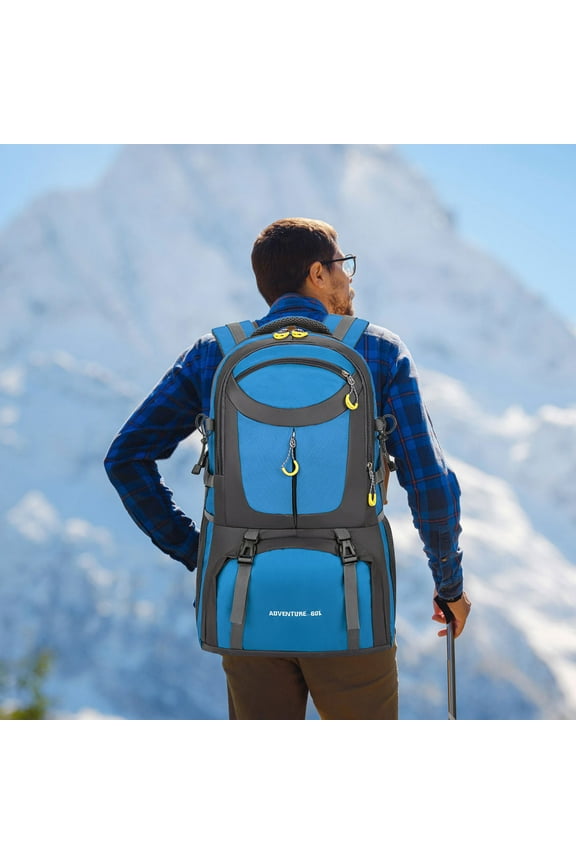 Multi-Functional Mountaineering Backpack, Large Capacity Waterproof Hiking Backpack, Travel Load Reduction Design for Outdoor Activities and Camping