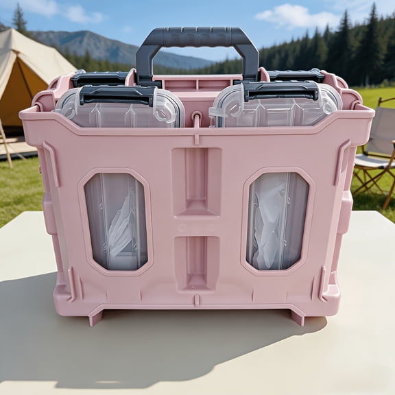 Multi-Functional Multi-Layer Fishing Tackle Box, Thickened Portable Large-Capacity Lure Bait Storage Case, Wear & Pressure Resistant Outdoor Fishing Equipment