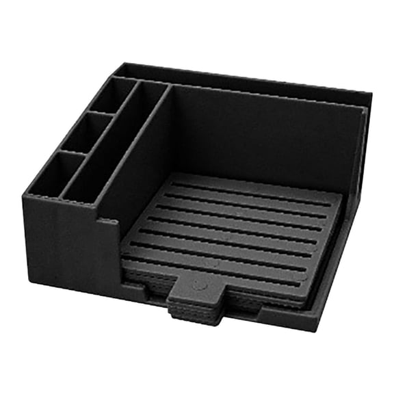 Multi-Functional Note Storage Box - Durable ABS Organizer for Sticky Notes, Office Supplies & Stationery - Compact Design for Desktop & Portable Use