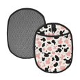 thumbnail image 1 of Multi-Functional Oven Silicone Pot Pad 7.5×9.4in Anti-Slip Heat-Insulating Pad Baking Gloves Heat-Resistant Cotton Layer 2pcs Simple Cow-Print Pattern_3, 1 of 7
