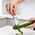 thumbnail image 1 of Multi-Functional Peeler,Premium Vegetable Peeler with Ergonomic Wide Handle and Bottle Opener,Stainless Steel Blade Kitchen Tool for Fruit Apple Potato Pumpkin Papaya Carrot Zucchini(Brown), 1 of 9