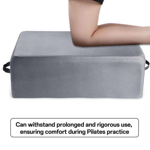 Multi-Functional Pilates Box 23.6x15.7x9.4in, Reformer-Compatible Accessory for Core Stability Training, Suitable for Beginners and Advanced Athletes (Grey)