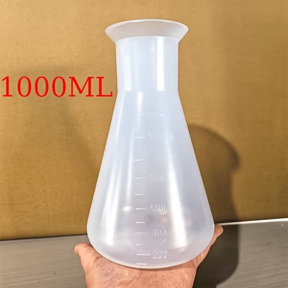 Multi-Functional Plastic Volumetric Flask - Graduated Measuring Cup for Laboratory Use - Available in 1.69oz, 3.38oz, 16.91oz, 33.81oz