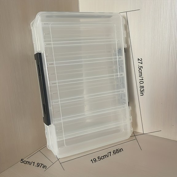 Multi Functional Portable Double Sided Fishing Tackle Storage Box for Lures and Accessories