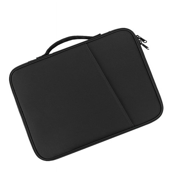 Multi-Functional Portfolio Travel File Organizer for 12.9-13 Inch Tablet Sleeve Case Tablet Carrying Bag Black