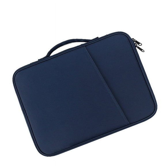 Multi-Functional Portfolio Travel File Organizer for 12.9-13 Inch Tablet Sleeve Case Tablet Carrying Bag Blue