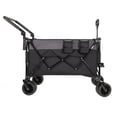 thumbnail image 1 of Multi-Functional Push-Pull Folding Wagon Cart with Rotating Handle & 360° All- Wheels – Heavy-Duty, Adjustable Design, Large Capacity for Transport, Groceries, and Outdoor Use, Black- Gray, 1 of 9