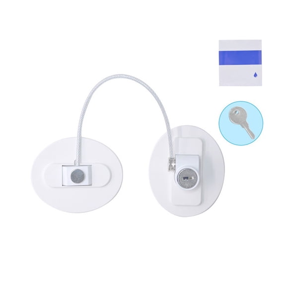 Multi Functional Refrigerator Lock with Key for Child Safety and Storage