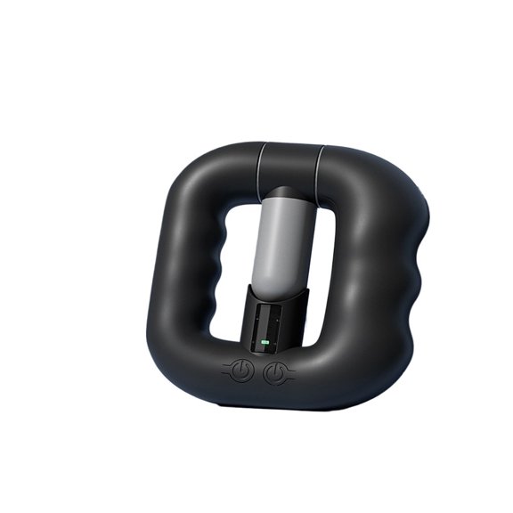 Multi-Functional Ring Vibration Massager Portable Muscle Relax Massage Loop for Home Workout Yoga Full Body Relief with Fix Strap