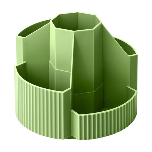 Multi-Functional Rotating Pen Container with Multiple Compartments, Smooth 360° Base, Easy Access Office & Creative Desk Organizer, Durable and Space-Saving Storage Solution