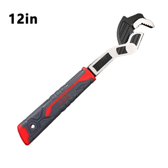 Multi Functional Self Locking Wrench Quick Adjust Power Grip Pipe Wrench 6/8/10/12 Inch Multi Size Tool for Screws Nuts Bolts Pipes with Anti Slip Teeth and Electroplated Finish