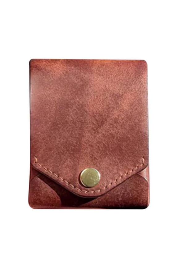 Multi-Functional Small Leather Wallet for Men and Women, Slim Portable Card Holder with Pen Slot and Multiple Compartments, Compact Leather Organizer for Travel Everyday Use, Durable Gift Option