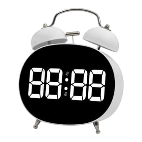 This Multi - Functional Smart Desk Clock Is Perfect For Organizing Your Daily Schedule. With A Sleek White Finish, It Adds A Touch Of Modernity To Any Space. It Features Date