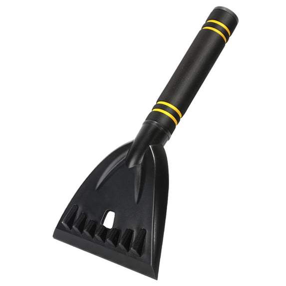 Multi-Functional Snow Removal Shovel, Car Snow Brush & Ice Scraper, Wide Plastic Shovel for Efficient Snow Sweeping & Glass Defrosting, 1Pc, Durable & Portable Ice Scraper Snow Brush(Black,11.8x4.1")