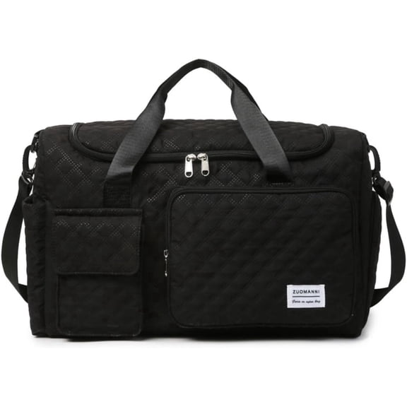 Travel Bag, Duffle Bag, Multi-Functional Sports Bag, Large Capacity Travel Tote, Waterproof & Lightweight with Shoe Compartment Dry/Wet Separation Design Ideal for Towels, Clothing