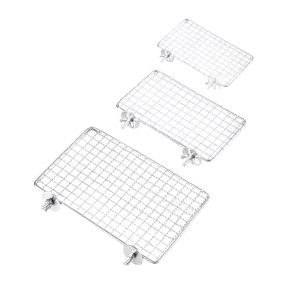 Multi Functional Stainless Steel Bird Perch Set Training Platform Removable Accessories Included