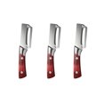 thumbnail image 1 of Multi Functional Stainless Steel Vegetable Peeler with Solid Wood Handle, 7.48 Inch Sharp Vegetable Fruit Peeler for Thick & Thin Skin Kitchen Daily Use (3pcs), 1 of 6