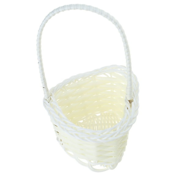 Multi Functional Storage Basket Wicker Flower Basket with Handles Handwoven Baskets Versatile Decoration Thoughtful Gift