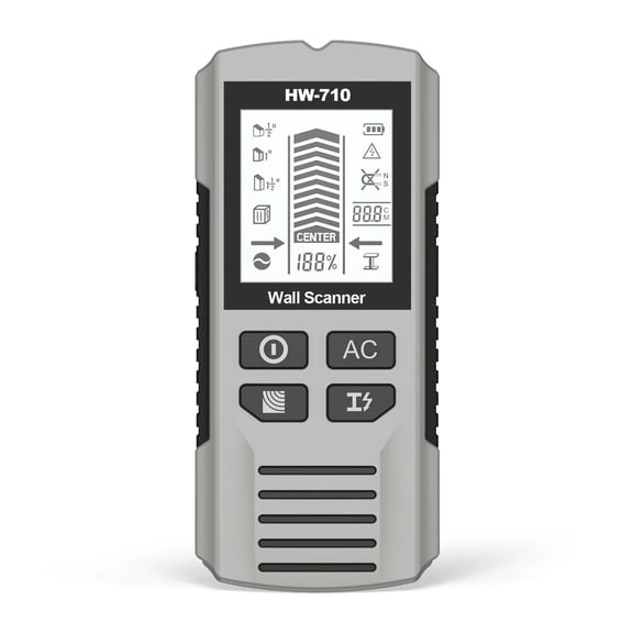 Multi Functional Stud Finder Wall Scanner AC Cable Wires Depth Wall Detector Electronic Wood Finder ,Easy to Operate - SILVER_1