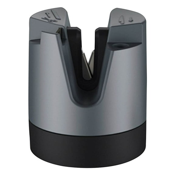 Multi-Functional Suction Cup Knife Sharpener - 3-in-1 Knife Sharpener Tool, Small Suction Cup Fixed Kitchen Sharpening kit with Polish rod, Kitchen Gadgets for Straight&Serrated Knives and Scissors