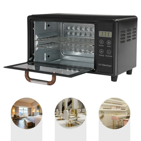 Multi-Functional Tabletop Nail Tool Sterilizer Drying Box Nail Cleaner Box 160W