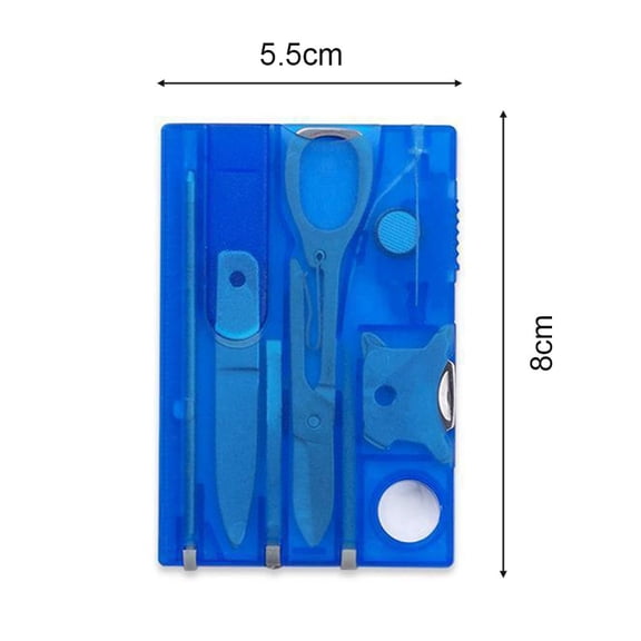 Multi Functional Tool Card Portable Combination Tool Set Of 8 Outdoor Tool